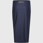 Gonna in flanella gessata 107706A3MC EI1 PINKO Blu/grigio 