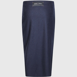 Gonna in flanella gessata 107706A3MC EI1 PINKO Blu/grigio 