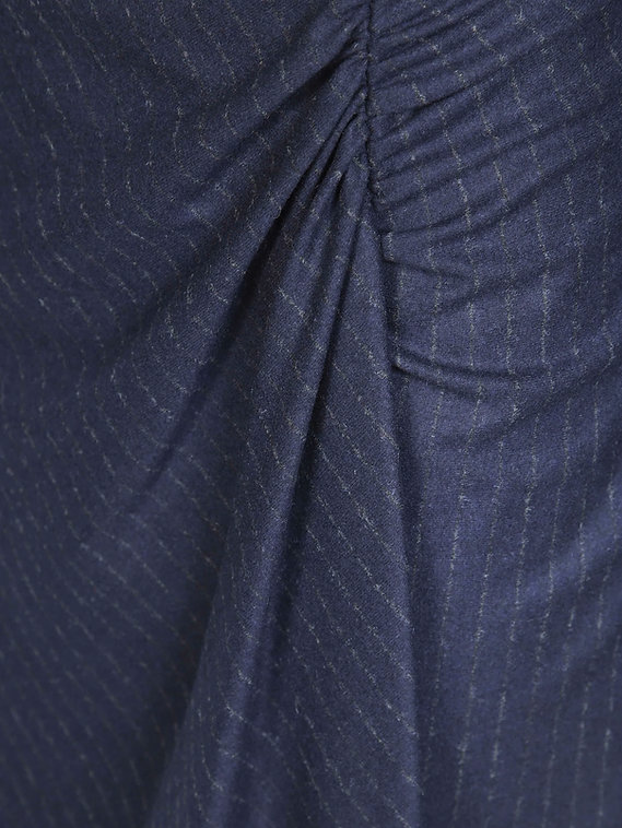 Gonna in flanella gessata 107706A3MC EI1 PINKO Blu/grigio 
