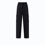 Pantaloni gessati con tasche cargo 107708A3MC EL1 PINKO Blu/grigio 