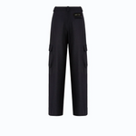 Pantaloni gessati con tasche cargo 107708A3MC EL1 PINKO Blu/grigio 