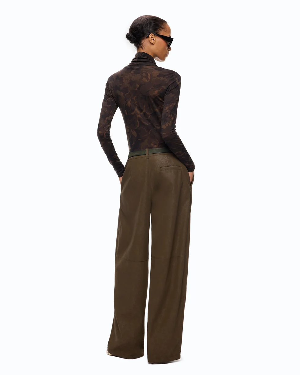 Dolcevita con stampa camouflage floreale 107735A3MT SD3 PINKO Mult.verde/nero 
