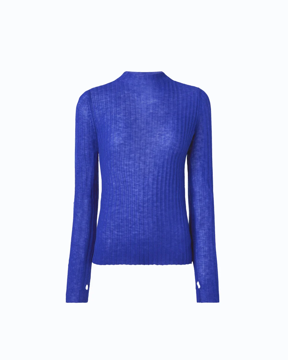 Maglia leggera a coste 107834A2Z6 F90 PINKO Blu mazzarino 