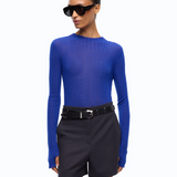 Maglia leggera a coste 107834A2Z6 F90 PINKO Blu mazzarino 