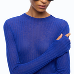 Maglia leggera a coste 107834A2Z6 F90 PINKO Blu mazzarino 