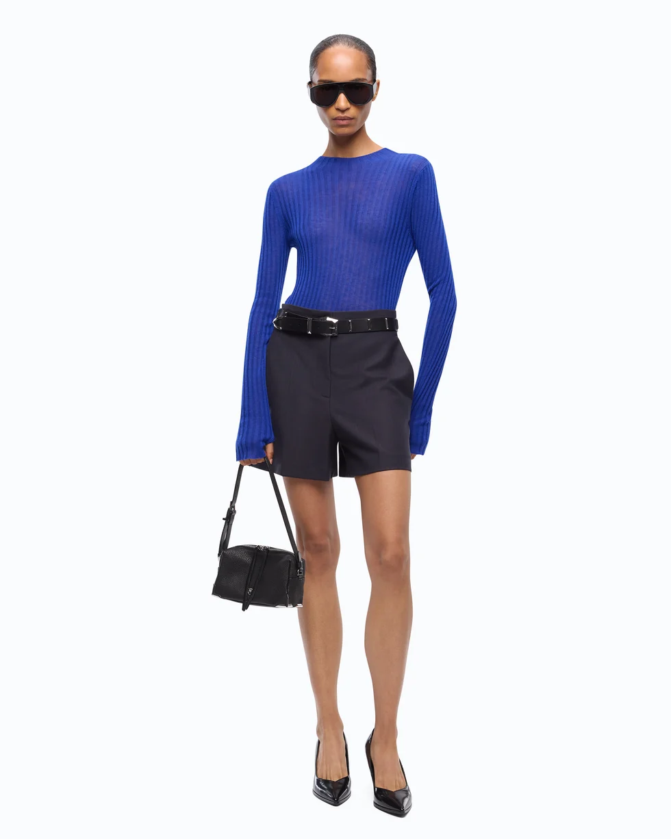 Maglia leggera a coste 107834A2Z6 F90 PINKO Blu mazzarino 