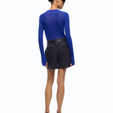 Maglia leggera a coste 107834A2Z6 F90 PINKO Blu mazzarino 