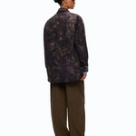 Overshirt in tela tecnica con stampa camouflage floreale 107916A3LY SD3 PINKO Mult.verde/nero 