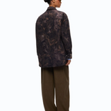Overshirt in tela tecnica con stampa camouflage floreale 107916A3LY SD3 PINKO Mult.verde/nero 
