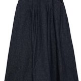 Gonna con pinses in tela denim RND90270 D402 0021 C0999 ROY ROGER'S Rinse denim 