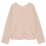Maglia scollo a V in lana RND90416 CV60 XXXX C0005 ROY ROGER'S Beige 
