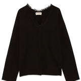 Maglia scollo a V in lana RND90416 CV60 XXXX C0020 ROY ROGER'S Black 