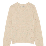 Maglia scollo a V effetto moulinè RND90421 CV59 XXXX C0821 ROY ROGER'S Butter 