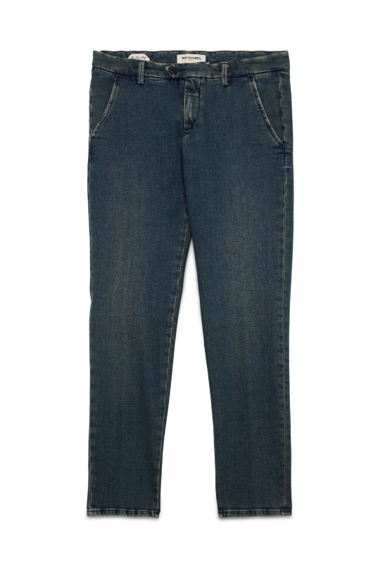 Pantalone in tela denim " used look " RRU013 D367 0549 C0999 ROY ROGER'S Denim 
