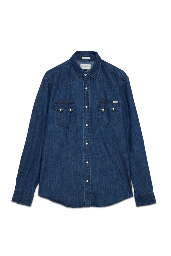Camicia in denim stone washed RRU148 CP20 0905 C0999 ROY ROGER'S Denim 
