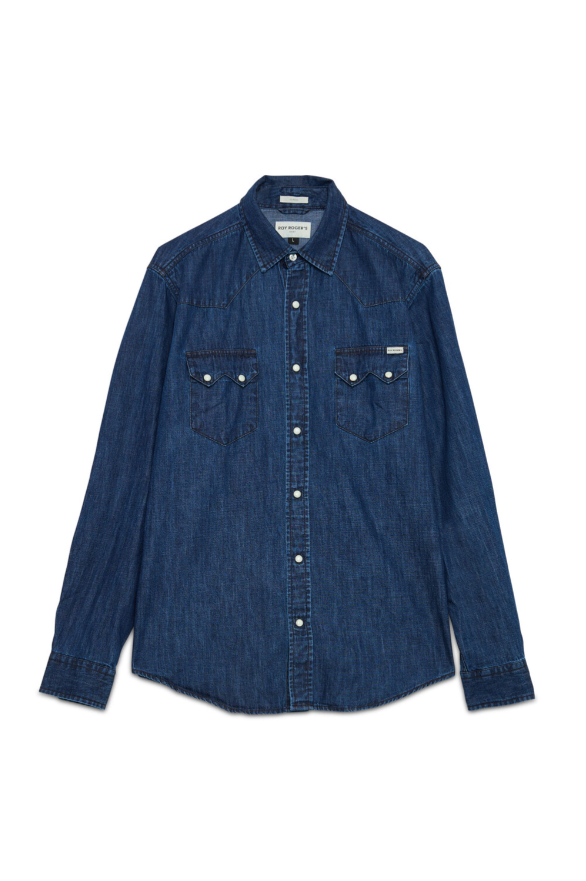 Camicia in denim stone washed RRU148 CP20 0905 C0999 ROY ROGER'S Denim 