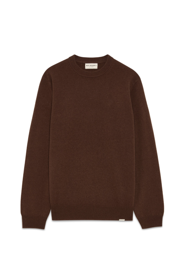 Maglia girocollo in lana RRU502 CV60 C0241 ROY ROGER'S Brown 