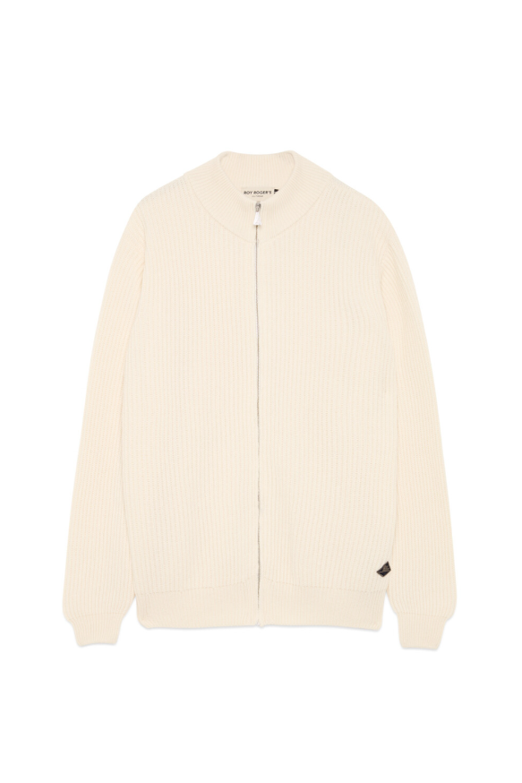 Maglia in lana full zip RRU90379 CT49 C0021 ROY ROGER'S Off white 