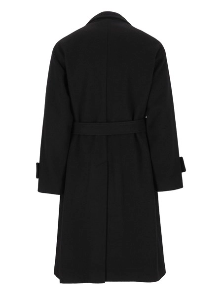 Cappotto doppiopetto con cintura HERON 770116 N3523 2111 TAGLIATORE Nero 