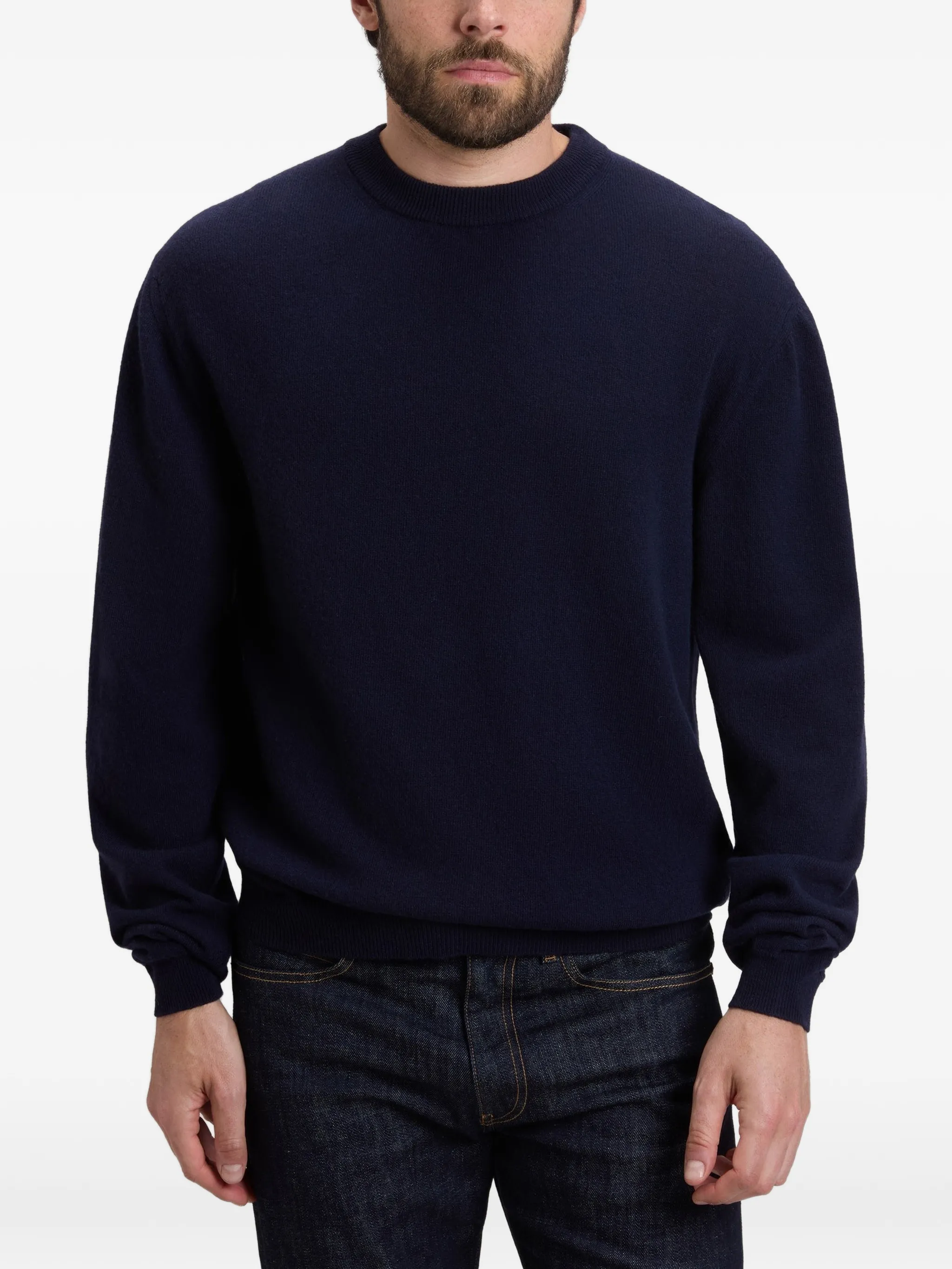 Maglia girocollo CFWOKN2063MRUF5094 3989 WOOLRICH Melton blue 