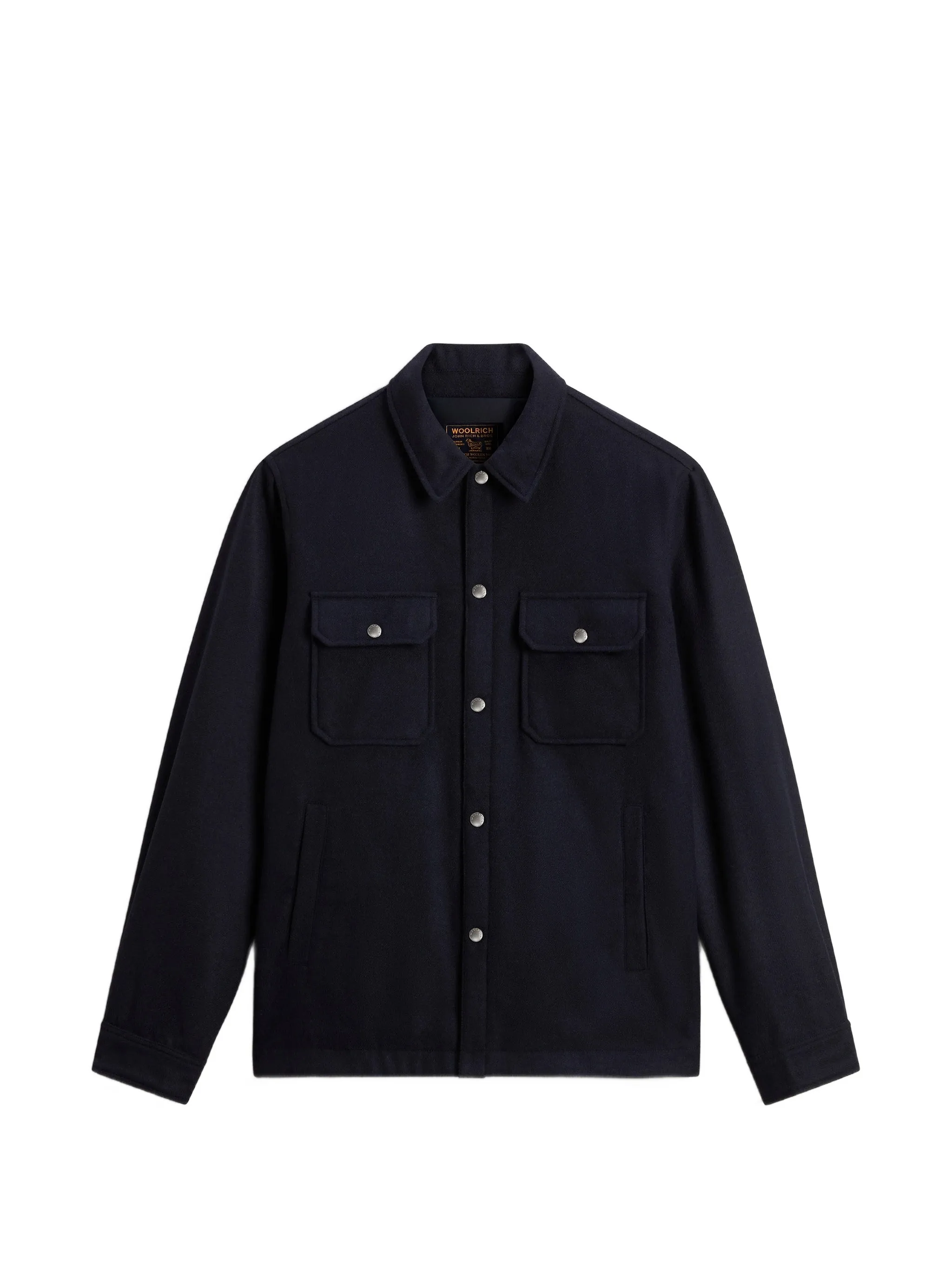Overshirt in lana CFWOOS2045MBUT3190 3989 WOOLRICH Melton blue 