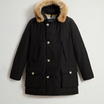Arctic Parka in Ramar Cloth con pelliccia removibile CFWOOU0482MBUT0001 BLK WOOLRICH Black 