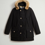 Arctic Parka in Ramar Cloth con pelliccia removibile CFWOOU0482MBUT0001 BLK WOOLRICH Black 