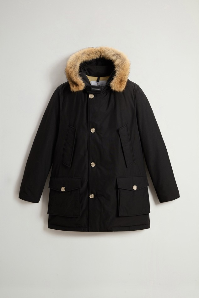 Arctic Parka in Ramar Cloth con pelliccia removibile CFWOOU0482MBUT0001 BLK WOOLRICH Black 