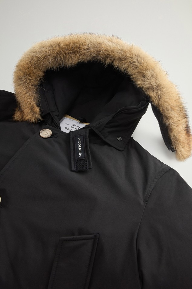 Arctic Parka in Ramar Cloth con pelliccia removibile CFWOOU0482MBUT0001 BLK WOOLRICH Black 