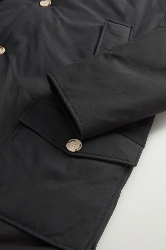Arctic Parka in Ramar Cloth con pelliccia removibile CFWOOU0482MBUT0001 BLK WOOLRICH Black 