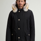 Arctic Parka in Ramar Cloth con pelliccia removibile CFWOOU0482MBUT0001 BLK WOOLRICH Black 
