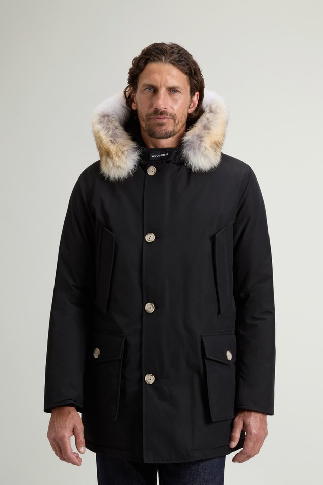 Arctic Parka in Ramar Cloth con pelliccia removibile CFWOOU0482MBUT0001 BLK WOOLRICH Black 