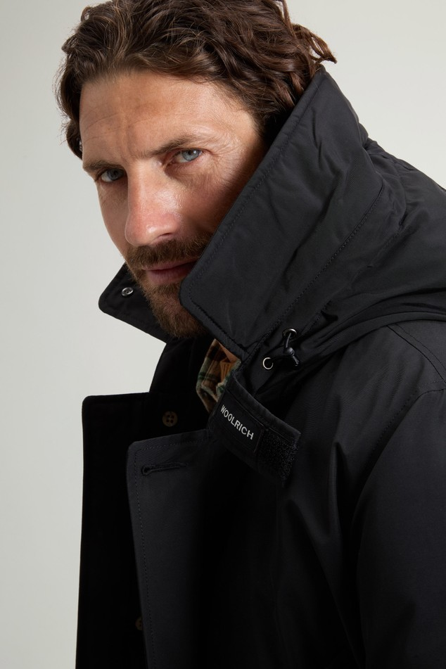 Arctic Parka in Ramar Cloth con pelliccia removibile CFWOOU0482MBUT0001 BLK WOOLRICH Black 