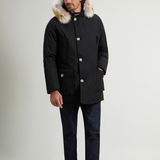 Arctic Parka in Ramar Cloth con pelliccia removibile CFWOOU0482MBUT0001 BLK WOOLRICH Black 