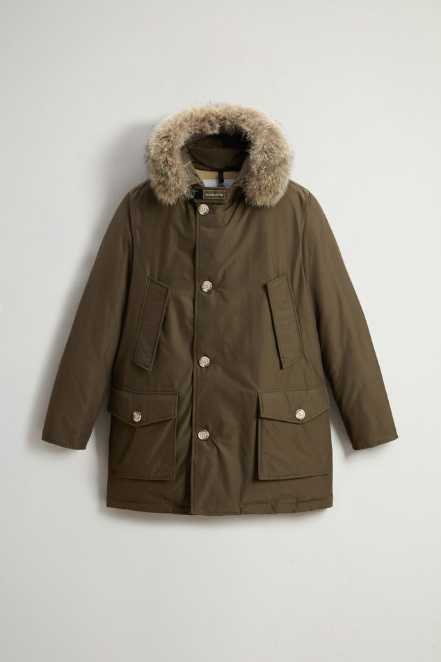 Arctic Parka in Ramar Cloth con pelliccia removibile CFWOOU0482MBUT0001 DAG WOOLRICH Dark green 