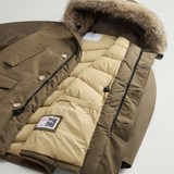Arctic Parka in Ramar Cloth con pelliccia removibile CFWOOU0482MBUT0001 DAG WOOLRICH Dark green 