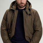 Arctic Parka in Ramar Cloth con pelliccia removibile CFWOOU0482MBUT0001 DAG WOOLRICH Dark green 