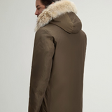 Arctic Parka in Ramar Cloth con pelliccia removibile CFWOOU0482MBUT0001 DAG WOOLRICH Dark green 