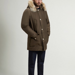 Arctic Parka in Ramar Cloth con pelliccia removibile CFWOOU0482MBUT0001 DAG WOOLRICH Dark green 