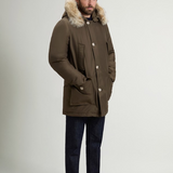 Arctic Parka in Ramar Cloth con pelliccia removibile CFWOOU0482MBUT0001 DAG WOOLRICH Dark green 