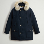 Arctic Parka in Ramar Cloth con pelliccia removibile CFWOOU0482MBUT0001 MLB WOOLRICH Melton blue 