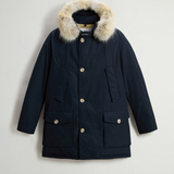 Arctic Parka in Ramar Cloth con pelliccia removibile CFWOOU0482MBUT0001 MLB WOOLRICH Melton blue 