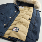 Arctic Parka in Ramar Cloth con pelliccia removibile CFWOOU0482MBUT0001 MLB WOOLRICH Melton blue 