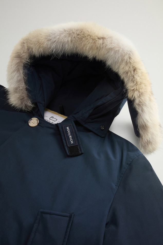 Arctic Parka in Ramar Cloth con pelliccia removibile CFWOOU0482MBUT0001 MLB WOOLRICH Melton blue 