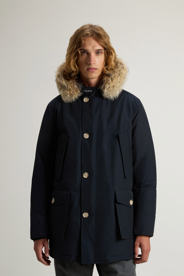 Arctic Parka in Ramar Cloth con pelliccia removibile CFWOOU0482MBUT0001 MLB WOOLRICH Melton blue 