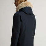 Arctic Parka in Ramar Cloth con pelliccia removibile CFWOOU0482MBUT0001 MLB WOOLRICH Melton blue 