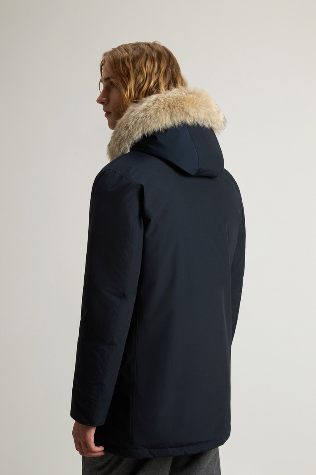 Arctic Parka in Ramar Cloth con pelliccia removibile CFWOOU0482MBUT0001 MLB WOOLRICH Melton blue 