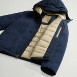 Giacca Pacific in mountain cloth CFWOOU2047MBUT3780 3989 WOOLRICH Melton blue 