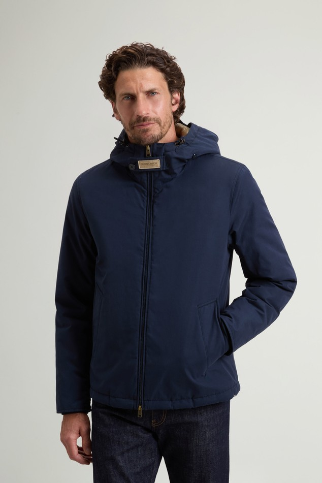 Giacca Pacific in mountain cloth CFWOOU2047MBUT3780 3989 WOOLRICH Melton blue 