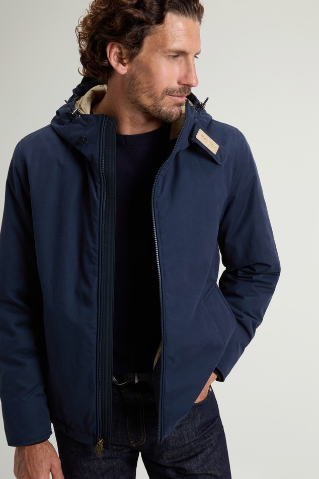 Giacca Pacific in mountain cloth CFWOOU2047MBUT3780 3989 WOOLRICH Melton blue 